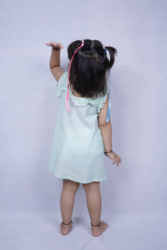 Mint Bunny Pocket Dress