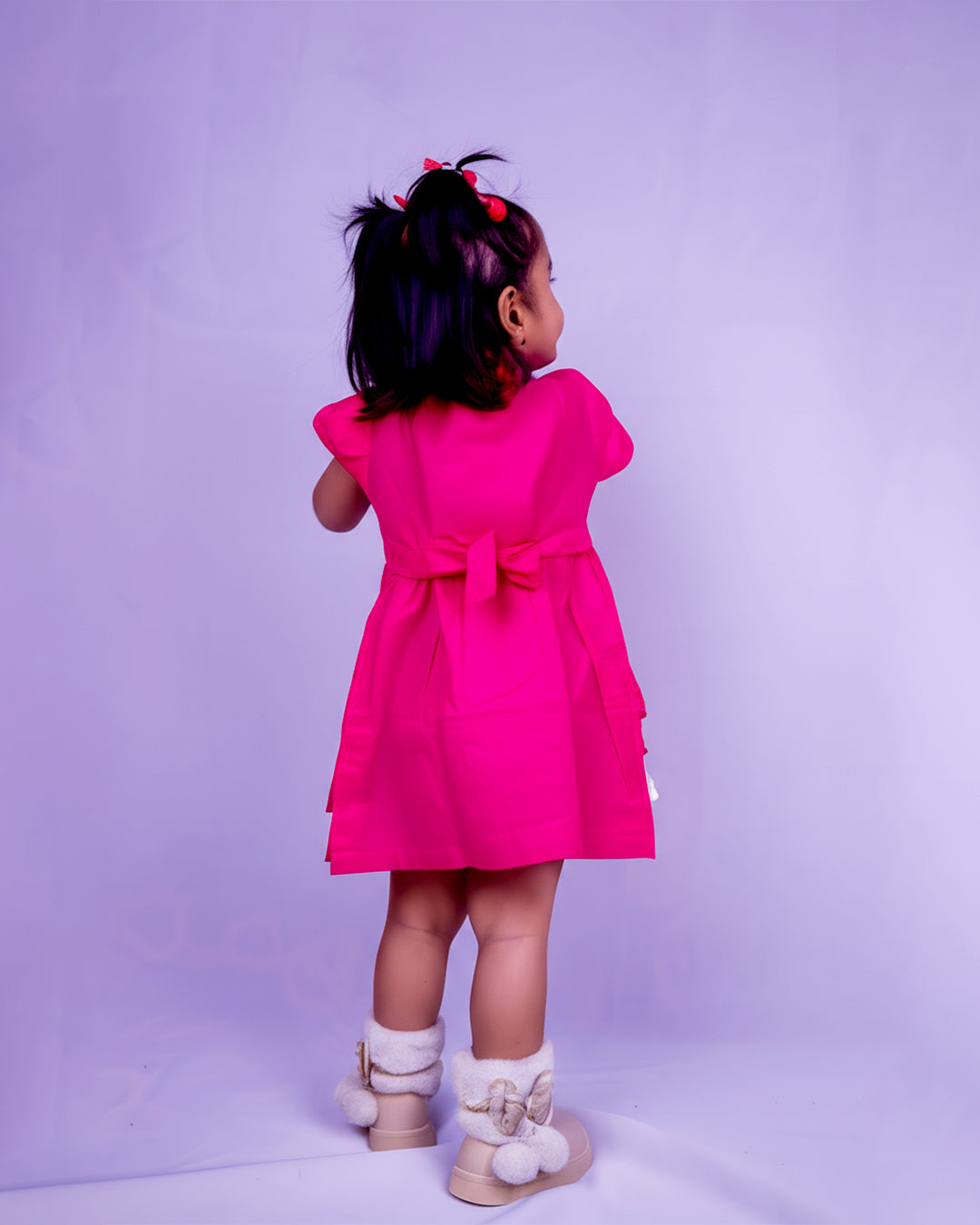 Fuchsia Flutter Dress