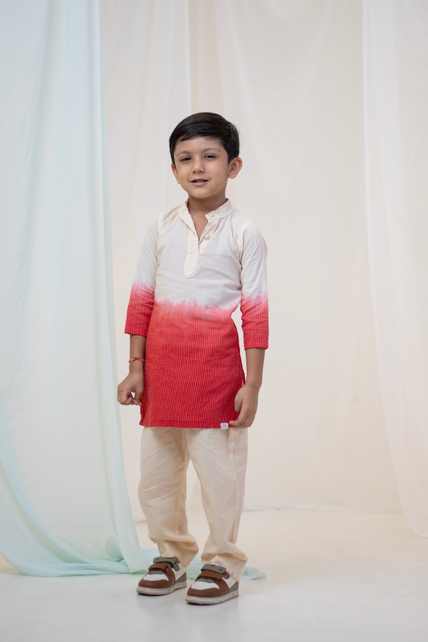 Red Dawn Kurta Set