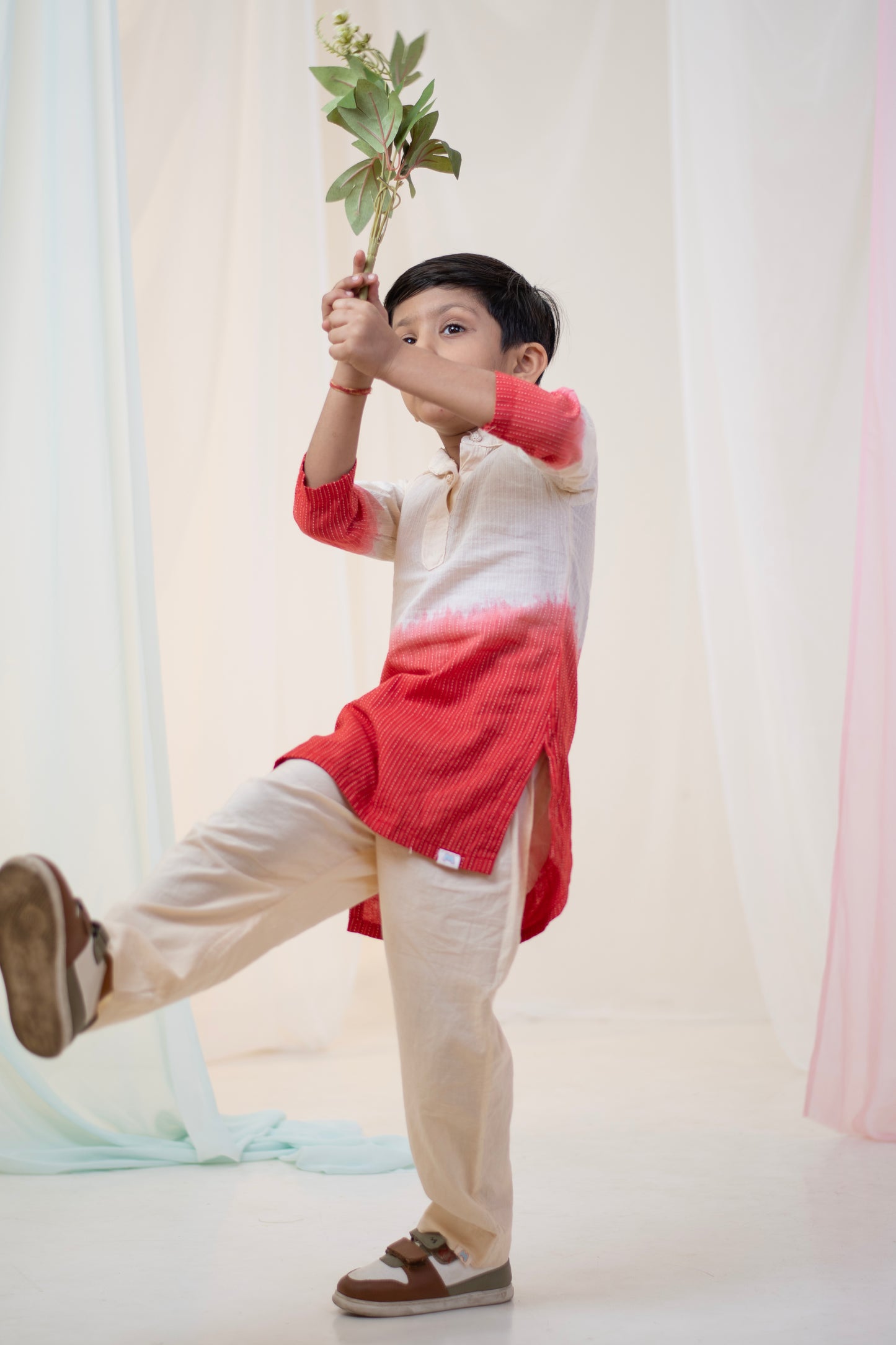 Red Dawn Kurta Set