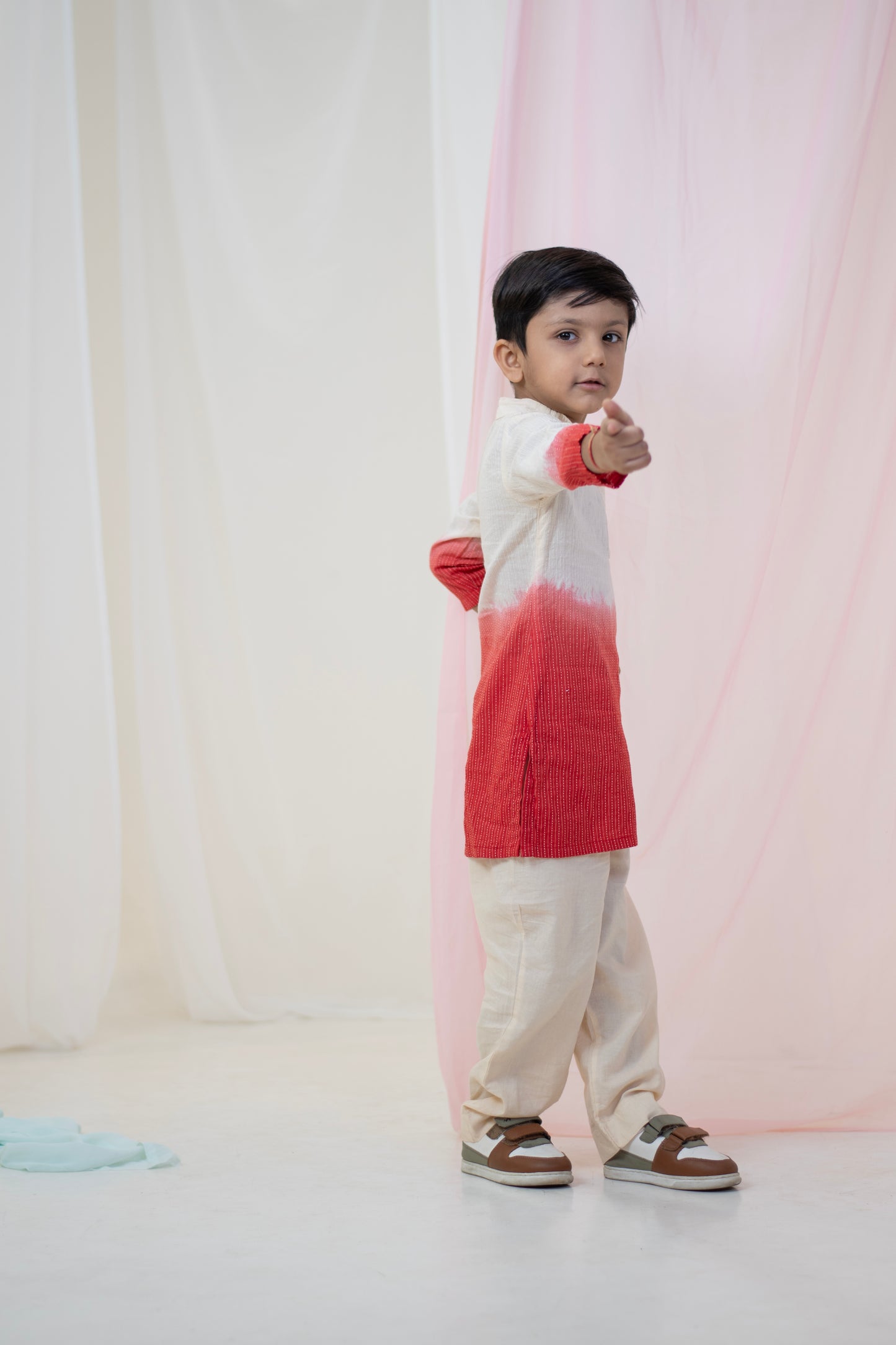 Red Dawn Kurta Set