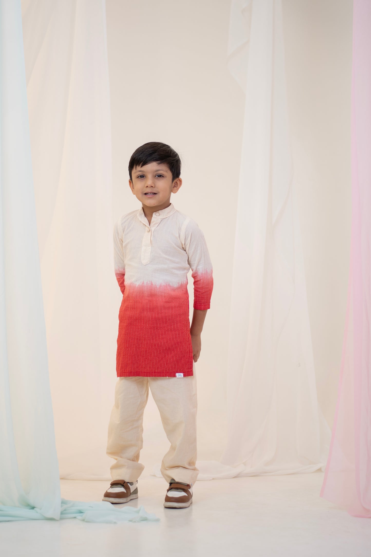 Red Dawn Kurta Set