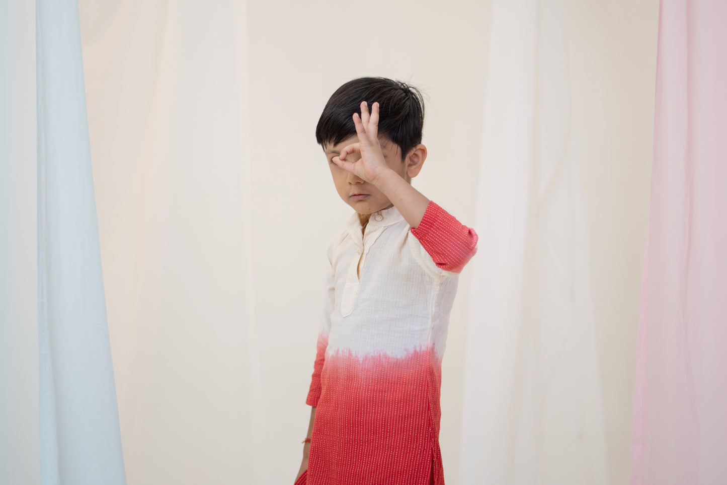 Red Dawn Kurta Set