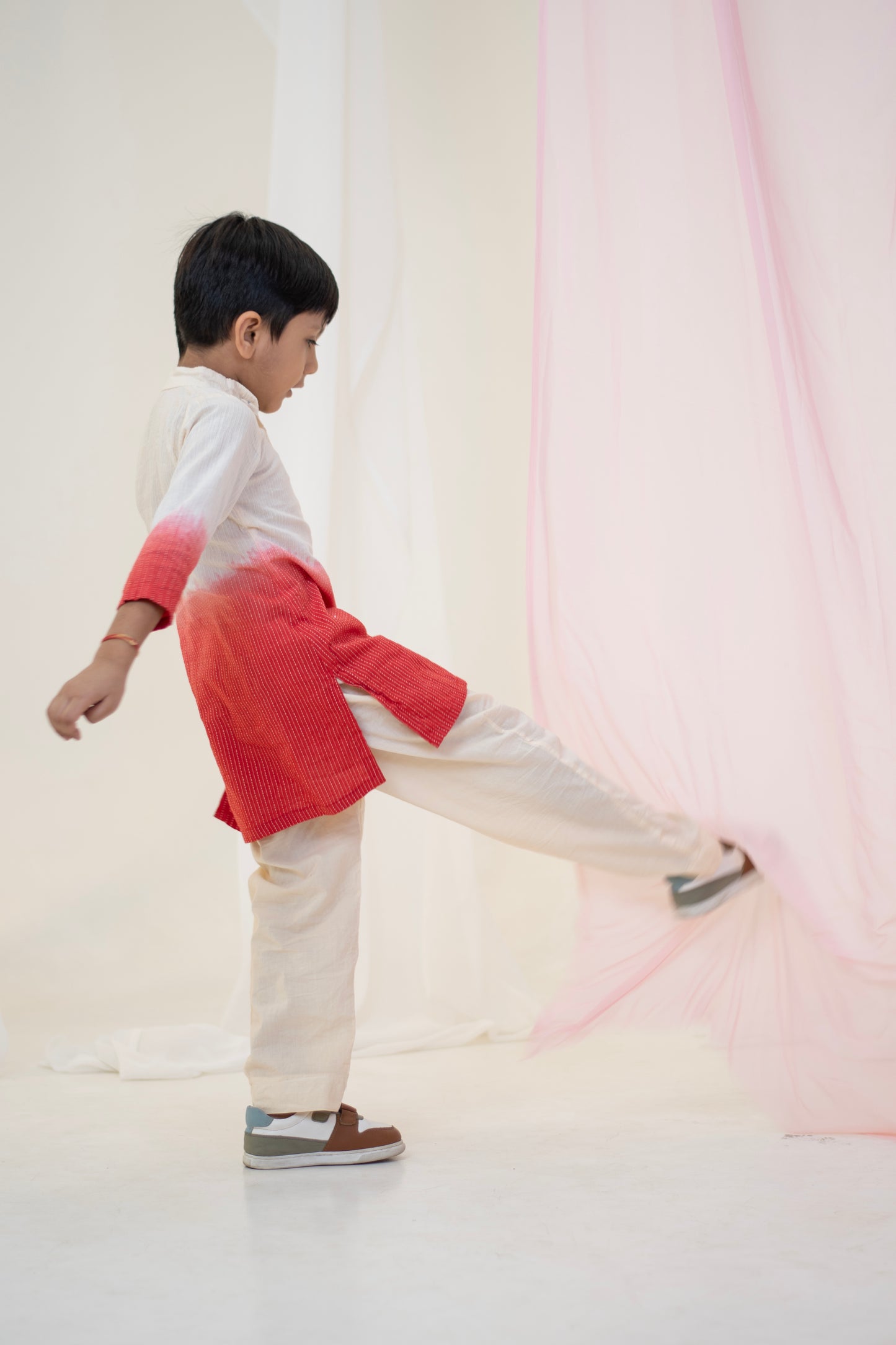 Red Dawn Kurta Set