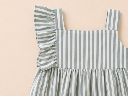 Sage Stripe Dress