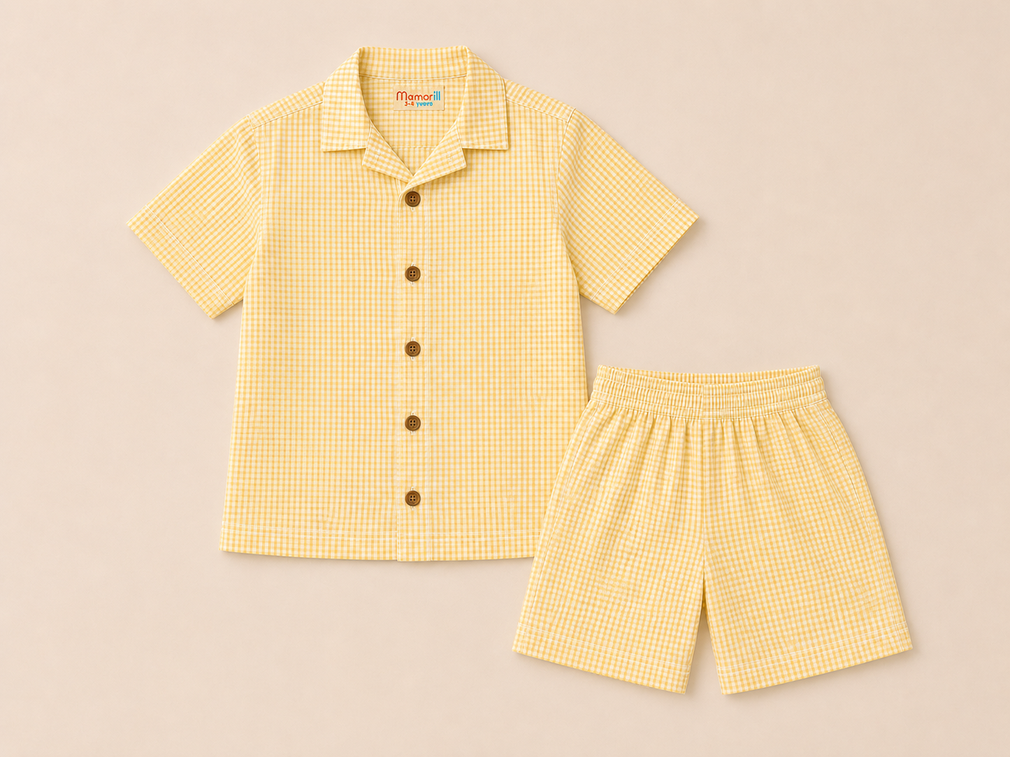 Yellow Gingham Set