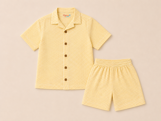 Yellow Gingham Set