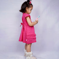 Fuchsia Flutter Dress