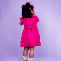 Fuchsia Flutter Dress