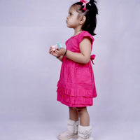 Fuchsia Flutter Dress
