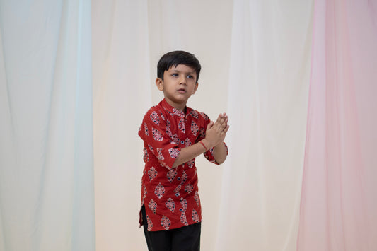 Pattern Pop Kurta Set