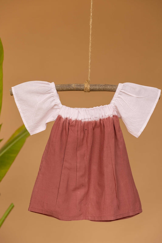 Berry Cream Button Dress